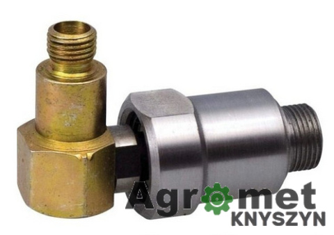 Końcówka hydrauliczna obrotów 0841431 602561 Zawór hydrauliczny wariatora 000602561 KĄTOWA GWINT M14X1,5