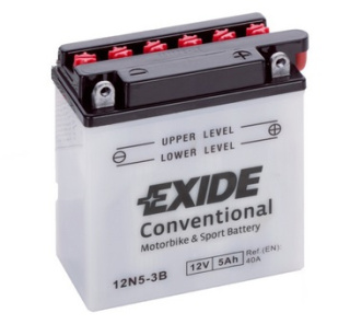 AKUMULATOR 12V 5AH EXIDE BIKE 12N5-3B P PLUS 40A 120-60-130 MOTOCYKLOWY