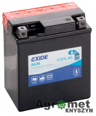 AKUMULATOR 12V 6AH EXIDE ETX7L-BS 113-70-130