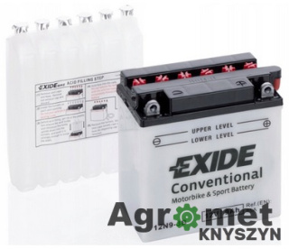 AKUMULATOR 12V 9AH EXIDE 12N9-3B +P 135-75-139 MOTOCYKLOWY