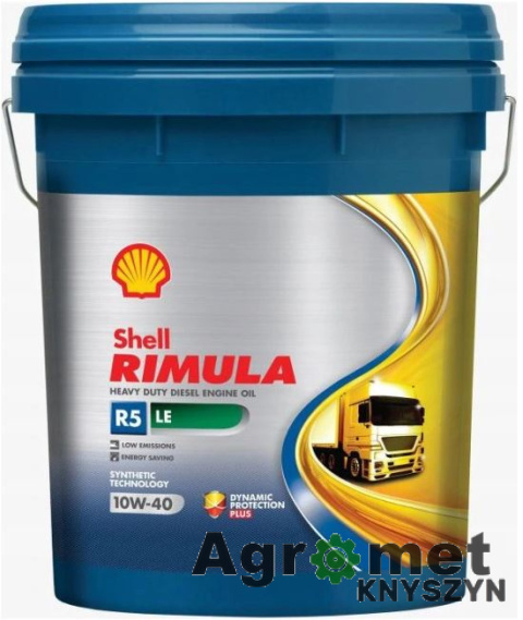 OLEJ SHELL RIMULA R5 LE 20L OLEJ SHELL RIMULA R5 LE 10W40 20L CJ4 ACEA:E9 5011987035331