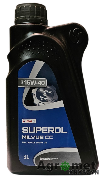 OLEJ SUPEROL MILVUS CC 15W 40 1L LOTOS MILWUS QFO855B10 QF0855B10 OLEJ SUPEROL MILVUS CC 15W 40 1L LOTOS MILWUS QFO855B10 QF0855B10