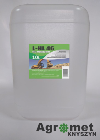 Olej Agro L-Hl 46, 10 L KONFEKCJA MOTOLLHL46 HYDRAULICZNY 5L MOTPOL