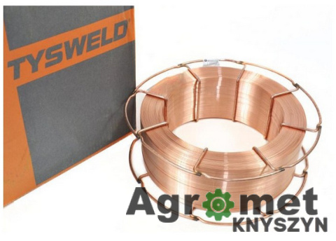 Drut do półautomatu TYSWELD SG-2, 0,8 mm, 15 kg 17257 Drut spawalniczy, TYSWELD MIG/MAG SG2 0.8mm 15kg szpula