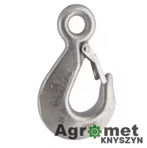 Hak do liny 1000 kg z zabezpieczeniem – stal ocynkowana