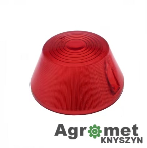 Klosz lampy niski WE-92, czerwony