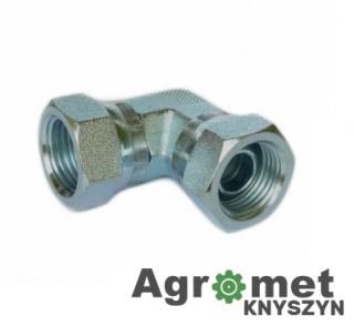 Kolanko hydrauliczne metryczne COMPACT AA 90 3/8X3/8 M3/8XM3/8 KAA3/8X3/8 FF9006K
