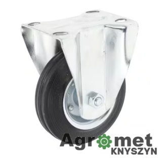 Koło Metalowo Gumowe Stałe Gopart, 75 Mm