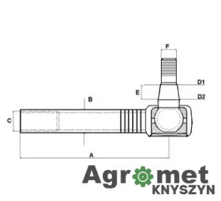 Końcówka drążka kierowniczego