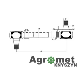 Końcówka drążka kierowniczego SHP438KR