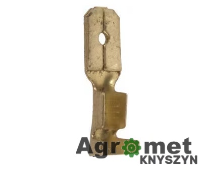 Końcówka przewodu nasadkowa płaska męska A-2,5, 2.5 mm², 6.3 mm, bursztynowa, nieizolowana