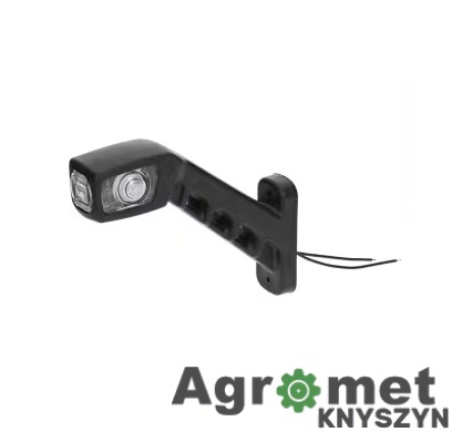 Lampa obrysowa LED Kramp LA30012 – lewa, 12-24V, zagięta, czerwona/biała/pomarańczowa, przykręcana