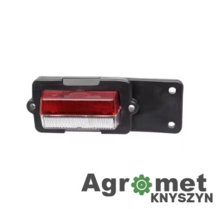 Lampa Obrysowa Przednio-Tylna, Po-2, 09, Żarówkowa, Biało Czerwona