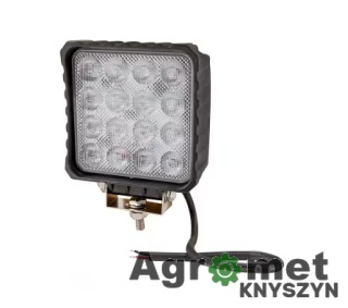 Lampa Robocza Kwadratowa Led, 48w 3840lm Światło Rozproszone