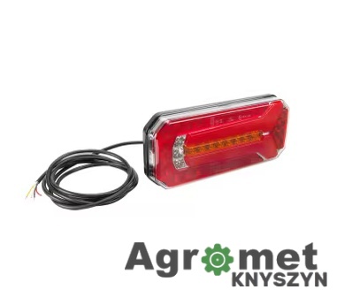 Lampa Tylna Zespolona LED Kramp – Dynamiczny Kierunkowskaz, 6 Funkcji, 12/24V